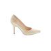 Nine West Heels: Pumps Stiletto Bohemian Ivory Snake Print Shoes - Women's Size 6 1/2 - Pointed Toe