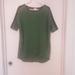 Lularoe Tops | Lularoe Oversized Tshirt Tunic Dress Sz S | Color: Black/Green | Size: S