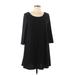 Leith Casual Dress - A-Line: Black Solid Dresses - Women's Size Medium