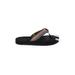 Teva Flip Flops: Slip-on Wedge Boho Chic Black Shoes - Kids Girl's Size 2