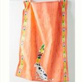 Anthropologie Kitchen | New Anthropologie Bailey Dog Fruit Kitchen Towel Embroidered - Coral | Color: Orange/Pink | Size: Os