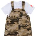 Carhartt Bottoms | Carharttboy's N Tan Camouflage Sleeveless Casual Pocket Shortall Size 9m | Color: Tan | Size: 9mb