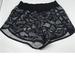 Lululemon Athletica Shorts | Lululemon Womens Black White Mini Warp Tracker Shorts Sz 8 | Color: Black/White | Size: 8