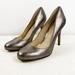 Jessica Simpson Shoes | Jessica Simpson Rony Mentallic Gunmetal Pump Stiletto Heels Womems Size 8 | Color: Gray/Silver | Size: 8