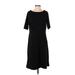 J.Jill Casual Dress - Shift: Black Print Dresses - New - Women's Size Small