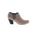 VANELi Ankle Boots: Slip-on Chunky Heel Casual Gray Shoes - Women's Size 8 1/2 - Round Toe