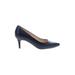 Cole Haan Heels: Pumps Stiletto Minimalist Blue Solid Shoes - Women's Size 9 - Pointed Toe