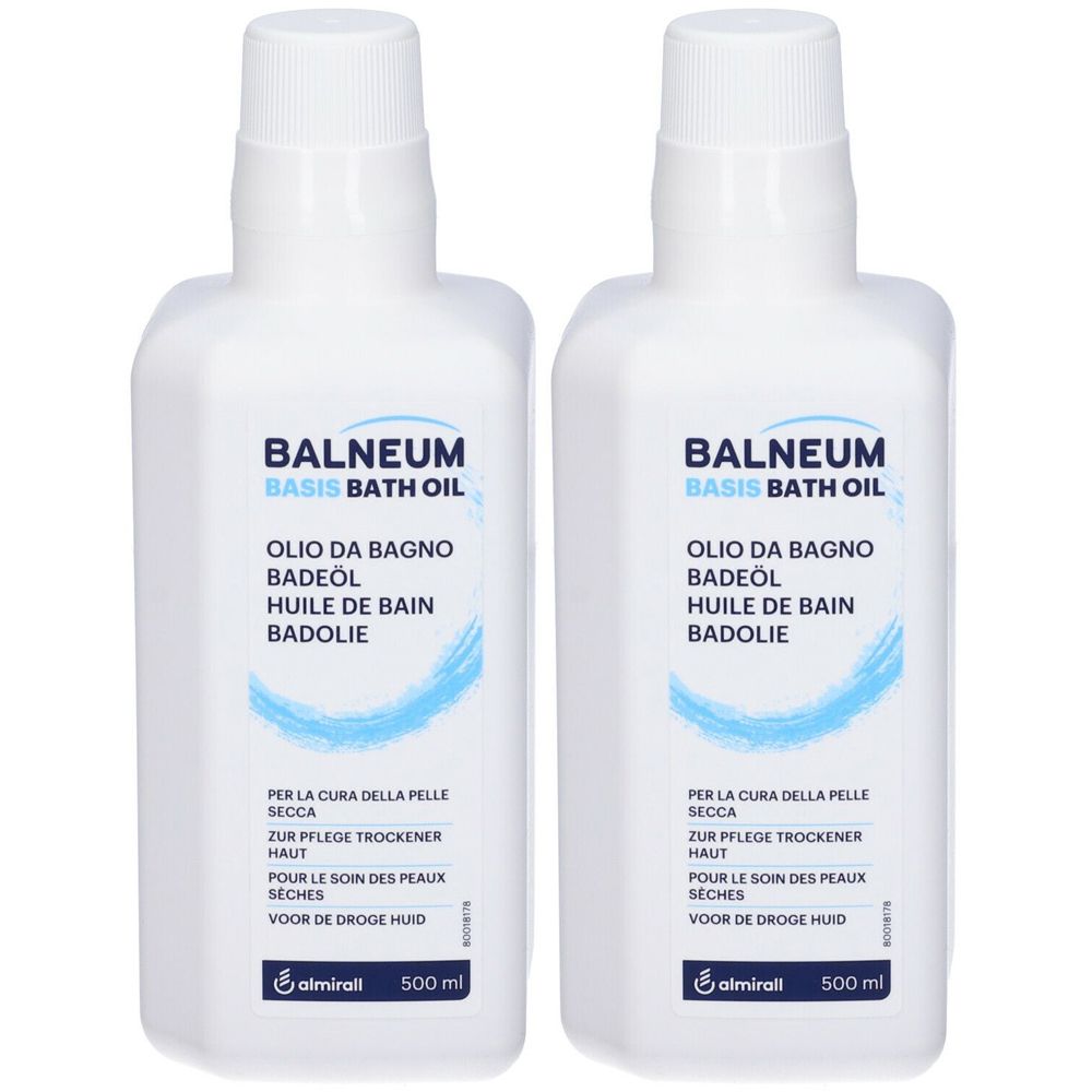 Balneum Basis Olio Bagno 500Ml 2x500 ml Additivo per il bagno