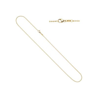 Goldkette JOBO, gelb (gelbgold 585), Halsketten, Damen, Gelbgold 585, L: 42cm, Kugelkette 585 Gold 42 cm 1,5 mm Image