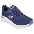 Sneaker SKECHERS "ARCH FIT 2.0-BIG LEAGUE" Gr. 39, blau (navy, rosa) Damen Schuhe Sneaker