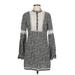 Free People Casual Dress: Gray Paisley Dresses - Women's Size 6