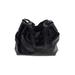 Sequoia Paris Leather Shoulder Bag: Black Solid Bags