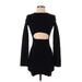 Pretty Lavish Casual Dress - Sweater Dress: Black Dresses - Women's Size X-Small