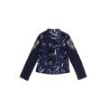 Catimini Denim Jacket: Blue Print Jackets & Outerwear - Kids Girl's Size 6