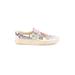 Vans Sneakers: Slip-on Platform Boho Chic Ivory Shoes - Women's Size 6 1/2 - Almond Toe
