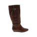 Steven by Steve Madden Boots: Brown Solid Shoes - Women's Size 6 - Round Toe