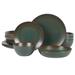 bloomhouse Palermo Sun 16 Piece Stoneware Reactive Glaze Plates & Bowls Dinnerware Set Ceramic/Earthenware/Stoneware in Blue | Wayfair 139679.16