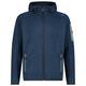 CMP - Jacket Fix Hood Jacquard Knitted 3H60847N - Fleecejacke Gr 54 blau