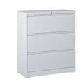 Latitude Run® Lateral File Cabinet 3 Drawer Metal/Steel in White | 40.39 H x 35.43 W x 15.75 D in | Wayfair 083EED00AACE448CA9462AC7BC3175D5