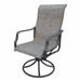 Canora Grey Sabourin Sling Fabric Rocking Chair Metal in Gray | 42 H x 29.53 W x 23.62 D in | Wayfair DC5668711F904C49B5CF8E690A84F0A2