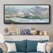 Loon Peak® Pastel Mountain View I- Framed Canvas Canvas, Solid Wood in Blue | 12 H x 30 W x 1.5 D in | Wayfair 28E0B063F67D40FC9F425B5C6EB344D0