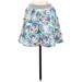 Wells Grace Casual Mini Skirt Mini: Blue Print Bottoms - Women's Size Small
