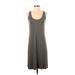 Tommy Bahama Casual Dress - A-Line Scoop Neck Sleeveless: Gray Print Dresses - Women's Size X-Small
