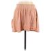 H&M Casual Skirt: Tan Solid Bottoms - Women's Size Small