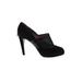 Guillaume Hinfray Heels: Slip-on Stilleto Cocktail Black Solid Shoes - Women's Size 39.5 - Round Toe