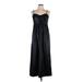 Topshop Cocktail Dress - A-Line Sweetheart Sleeveless: Black Print Dresses - Women's Size 10