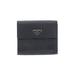 Prada Wallet: Pebbled Gray Print Bags