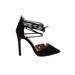 Public Desire Heels: Pumps Stilleto Cocktail Party Black Solid Shoes - Women's Size 4 - Pointed Toe