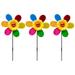 Kids windmill toy 3pcs Sunflower Windmill Toy Kids Windmill Garden Decor for Children Colorful