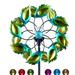 Wind Spinner Metal Wind Spinners with Solar LED Light Peacock Feather Windmill for Outdoor Yard Patio Lawn & Garden 59 inch