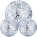 Hsei 3 Pieces Inflatable Beach Ball Glitter Beach Ball Floatable Confetti Ball for Summer Beach Pool and Party Favor