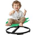 Autism Kids Swivel Chair Sensory Products Sit and Spin Spinning Chair Carousel Spin Sensory Chair Kids Body Coordination Training Sensory Toy Chair for Kids 2-10 Green
