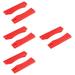 Home Fitness Supply Barbell Pad Dumbbell Cushion Weight Lifting Gym Gear Portable Machine Silica Gel Red 8 Pcs