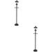 2 :12 Dollhouse Accessories Light Posts for outside Outdoor Furniture Battery