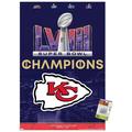 NFL Kansas City Chiefs - Super Bowl LVIII Team Logo Wall Poster with Push Pins 22.375 x 34