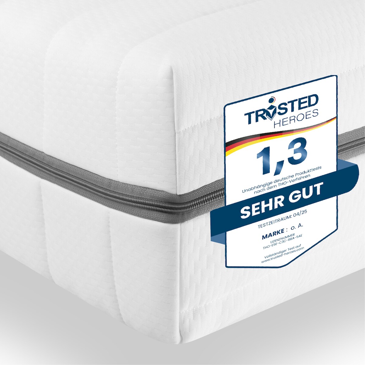 Sleepneo Kaltschaum Matratze 80x190, Höhe 18cm, Orthopädische 7 Zonen Matratze, Härtegrad H3 H4 Image