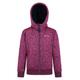 Nevis Fur Lined Kids Hoodie - Pink