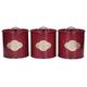 KitchenCraft Tea Coffee Sugar Set Burgundy