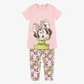 Everything Must Change Girls Pink Cotton Disney Leggings Set