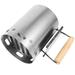Party Charcoal Igniter Barrel Barbecue Ignition Stove Carbon Burner Raising Furnace (black) Rectangle Tool Wood