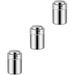 Stainless Steel Seasoning Jar Condiment Cooking Kitchen Containers Jars Bottles Flasks 3 PCS