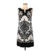 Karen Kane Casual Dress - Shift: Black Print Dresses - Women's Size 6