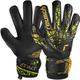 REUSCH Torwarthandschuhe Attrakt Infinity Finger Support, Größe 9 in black / gold / yellow / black