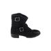 Disney Ankle Boots: Winter Boots Chunky Heel Boho Chic Black Solid Shoes - Kids Girl's Size 1 1/2