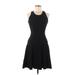 an original MILLY of New York Casual Dress - A-Line Halter Sleeveless: Black Solid Dresses - Women's Size Medium