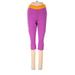 Nike Active Pants - Mid/Reg Rise Skinny Leg Cropped: Purple Activewear - Women's Size Small